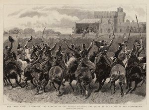 The Wild West at Windsor ، أعضاء الفرقة يحيون الملكة في ختام العرض